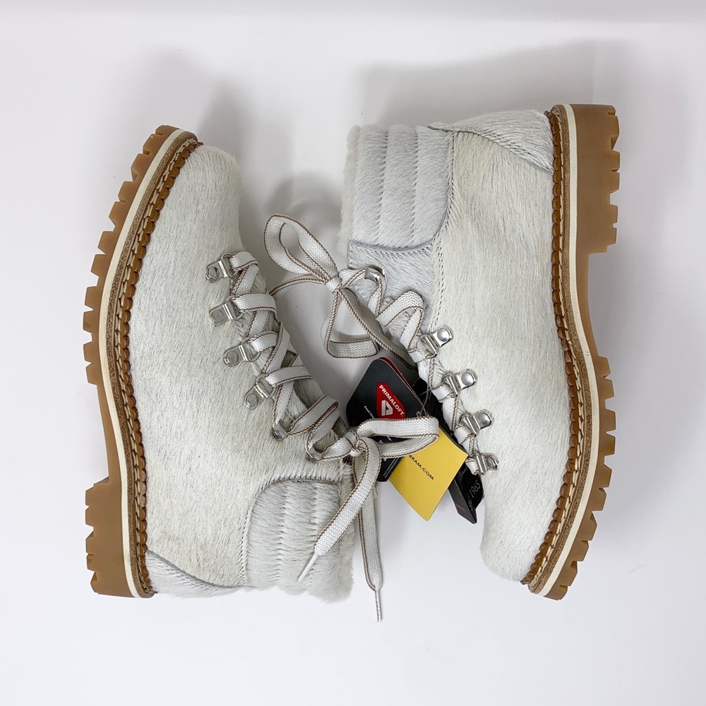 NEW La Montelliana 1965 Margherita Pony Hair & Shearling Boots (Sz 37) Cream - Picture 6 of 16